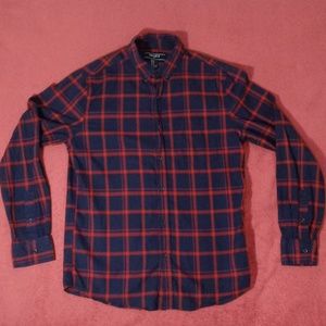 Forever 21 Red Plaid Casual button down